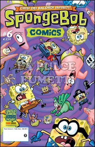 PANINI CARTOON #     6 - SPONGEBOB COMICS 6